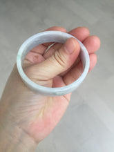Load image into Gallery viewer, 51mm Certified Type A 100% Natural light purple/white square Jadeite Jade bangle BN96-2709