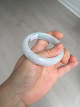 Load image into Gallery viewer, 50mm Type A 100% Natural light green/purple oval Jadeite Jade bangle BM70