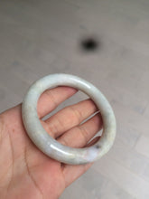Load image into Gallery viewer, 56.8mm certified 100% natural type A light green/purple/yellow round cut jadeite jade bangle D121-8931
