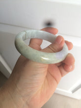 Load image into Gallery viewer, 54.8mm certified type A 100% Natural green/yellow/purple(FU LU SHOU) jadeite jade bangle M82-2114