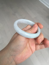 Load image into Gallery viewer, 50mm Type A 100% Natural light green/purple oval Jadeite Jade bangle BM70