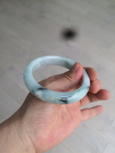 Load image into Gallery viewer, 58mm Certified Type A 100% Natural green/white Jadeite Jade bangle AX79-4354