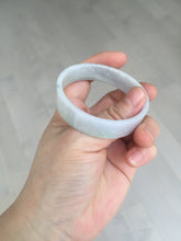 Load image into Gallery viewer, 51mm Certified Type A 100% Natural light purple/white square Jadeite Jade bangle BN95-2713