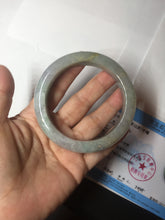 Load image into Gallery viewer, 60mm Certified Type A 100% Natural white/light purple/brown/yellow/gray (FU LU SHOU) Jadeite Jade bangle BF105-8658