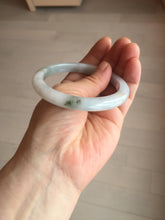 Load image into Gallery viewer, 57.7mm certified Type A 100% Natural green yellow brown white slim Jadeite Jade bangle BS89-6674