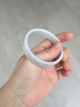 Load image into Gallery viewer, 51mm Certified Type A 100% Natural light purple/white square Jadeite Jade bangle BN95-2713