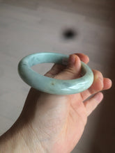 Load image into Gallery viewer, 57.4mm certified type A 100% Natural green/blue/purple jadeite jade bangle M81-2106