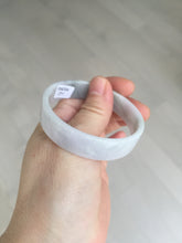 Load image into Gallery viewer, 51mm Certified Type A 100% Natural light purple/white square Jadeite Jade bangle BN94-2711