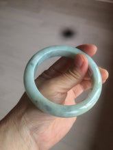 Load image into Gallery viewer, 57.4mm certified type A 100% Natural green/blue/purple jadeite jade bangle M81-2106