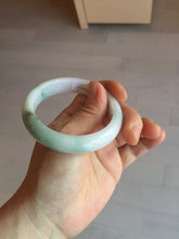 Load image into Gallery viewer, 52.2mm 100% natural certified sunny green/white(白底青) jadeite jade bangle BL34-5237