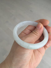 Load image into Gallery viewer, 52.5mm 100% natural certified icy watery light green/white/light purple jadeite jade bangle AU39-8148