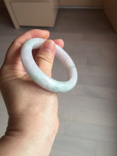 Load image into Gallery viewer, 51.9mm certified Type A 100% Natural light purple with green floating flowers Jadeite Jade bangle AU10-1263