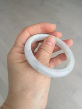 Load image into Gallery viewer, 52.5mm 100% natural certified icy watery light green/white/light purple jadeite jade bangle AU39-8148
