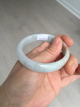 Load image into Gallery viewer, 49mm Certified Type A 100% Natural light green red oval Jadeite Jade bangle BM68