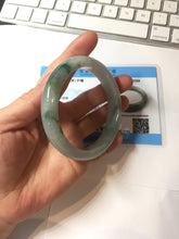 Load image into Gallery viewer, 59.2mm certified Type A 100% Natural light green gray Jadeite Jade bangle PB289-3359