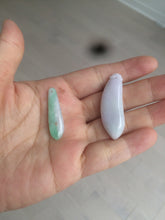 Load image into Gallery viewer, 100% natural type A light purple sunny green blessed melon(福瓜) Jadeite Jade pendant AC83