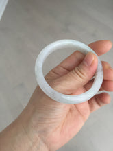 Load image into Gallery viewer, 52.5mm 100% natural certified icy watery light green/white/light purple jadeite jade bangle AU39-8148