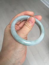 Load image into Gallery viewer, 54mm certified Type A 100% Natural light green white Jadeite Jade bangle BM67-0316