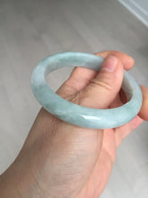 Load image into Gallery viewer, 54mm certified Type A 100% Natural light green white Jadeite Jade bangle BM67-0316