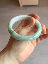 Load image into Gallery viewer, 57mm Certified Type A 100% Natural sunny green/white/ Jadeite Jade bangle BL33-5213