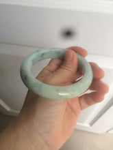 Load image into Gallery viewer, 57.4mm certified type A 100% Natural green/blue/purple jadeite jade bangle M81-2106