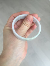 Load image into Gallery viewer, 51mm Certified Type A 100% Natural light purple/white square Jadeite Jade bangle BN93-2719