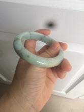 Load image into Gallery viewer, 57.4mm certified type A 100% Natural green/blue/purple jadeite jade bangle M81-2106