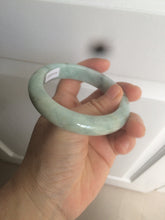 Load image into Gallery viewer, 57.4mm certified type A 100% Natural green/blue/purple jadeite jade bangle M81-2106