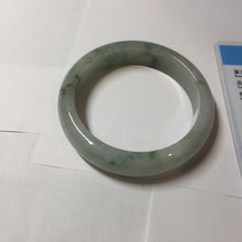 Load image into Gallery viewer, 52.3mm Certified Type A 100% Natural light green white Jadeite bangle PB290-3360