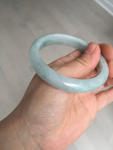 Load image into Gallery viewer, 54mm certified Type A 100% Natural light green white Jadeite Jade bangle BM67-0316