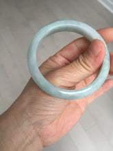 Load image into Gallery viewer, 54mm certified Type A 100% Natural light green white Jadeite Jade bangle BM67-0316