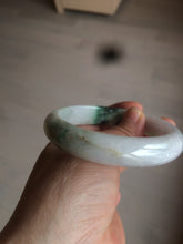 Load image into Gallery viewer, 60mm certified 100% natural type A green white jadeite jade bangle AY75-1734