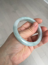 Load image into Gallery viewer, 54mm certified Type A 100% Natural light green white Jadeite Jade bangle BM67-0316