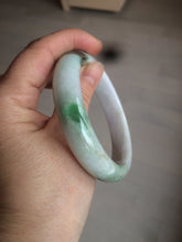 Load image into Gallery viewer, 60mm certified 100% natural type A green white jadeite jade bangle AY75-1734
