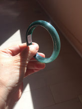 Load image into Gallery viewer, 57mm Certified Type A 100% Natural dark green/blue/gray/black Guatemala Jadeite bangle PJ137-1485