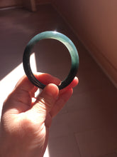 Load image into Gallery viewer, 57mm Certified Type A 100% Natural dark green/blue/gray/black Guatemala Jadeite bangle PJ137-1485