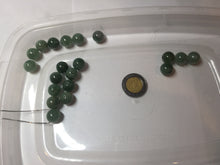 Load image into Gallery viewer, 10-10.5mm Type A 100% Natural light green dark green/gray(油青) Jadeite Jade bead pendant group PC194 Add on item