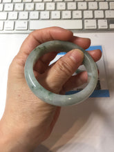 Load image into Gallery viewer, 52.3mm Certified Type A 100% Natural light green white Jadeite bangle PB290-3360