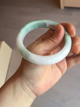 Load image into Gallery viewer, 57mm Certified Type A 100% Natural sunny green/white/ Jadeite Jade bangle BL33-5213