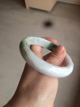 Load image into Gallery viewer, 60mm certified 100% natural type A green white jadeite jade bangle AY75-1734