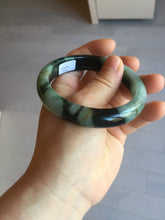 Load image into Gallery viewer, Shopify only 56.6mm Certified 100% natural Type A dark green/black jadeite jade bangle PF76-3520