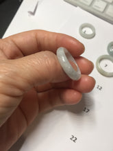 Load image into Gallery viewer, Size 3 3/4-9 1/4100% natural type A white light green light green jadeite jade band ring PA254