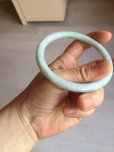 Load image into Gallery viewer, 62.4mm certified Type A 100% Natural white gray light purple round cut Jadeite Jade bangle PE93-3233