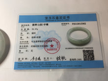 Load image into Gallery viewer, 53.2mm Certified Type A 100% Natural light green purple white Jadeite bangle PB291-3362