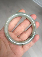Load image into Gallery viewer, 51.5mm certified 100% natural Type A light green yellow with floating seaweed round cut jadeite jade bangle BM64-6613