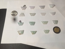 Load image into Gallery viewer, 100% Natural type A icy watery light green purple white 3D Jadeite Jade butterfly pendant BG47