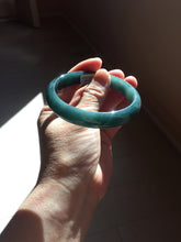 Load image into Gallery viewer, 60.5mm Certified Type A 100% Natural dark green/blue/gray/black Guatemala Jadeite bangle PJ136-1477