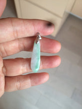 Load image into Gallery viewer, 100% natural type A light purple sunny green blessed melon(福瓜) Jadeite Jade pendant AC83