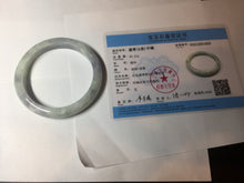 Load image into Gallery viewer, 61.5mm Certified Type A 100% Natural white/light purple/green Jadeite Jade bangle BF108-1925