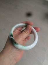 Load image into Gallery viewer, 60mm certified 100% natural type A green white jadeite jade bangle AY75-1734
